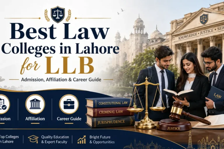Best Law Colleges in Lahore for LLB Admission, Affiliation & Career Guide